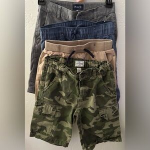 Carter's  kids Cargo Shorts Set - Green, Blue, Tan, Gray